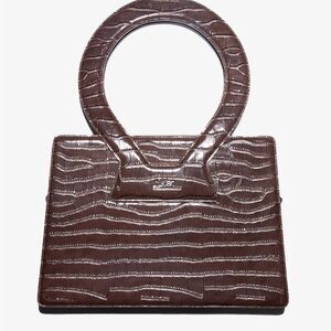 Luar Crocodile Embossed Handbag